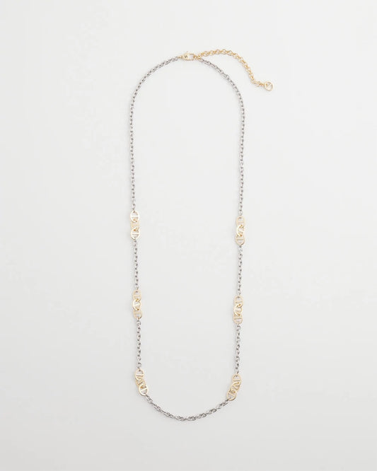 Chico's Women | Mixed Metal Link Long Necklace MIXED METALS