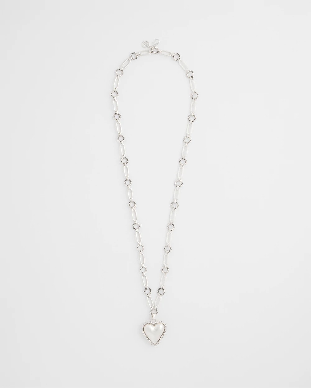Chico's Women | Heart Twice As Nice Pendant Necklace SILVER