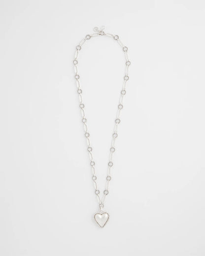 Chico's Women | Heart Twice As Nice Pendant Necklace SILVER