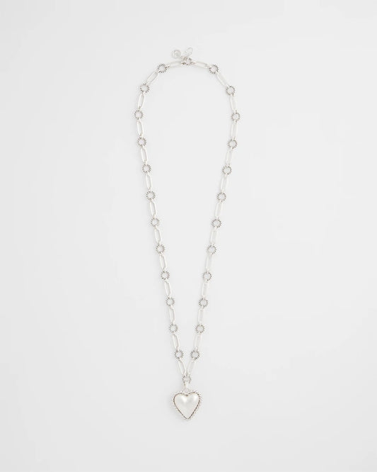 Chico's Women | Heart Twice As Nice Pendant Necklace SILVER