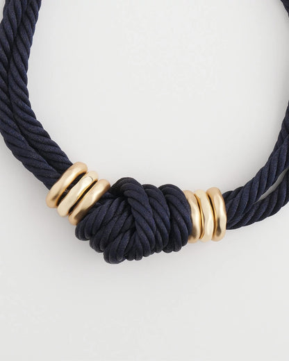 Chico's Women | Navy Knot Rope Necklace NAVY
