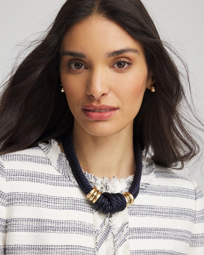 Chico's Women | Navy Knot Rope Necklace NAVY
