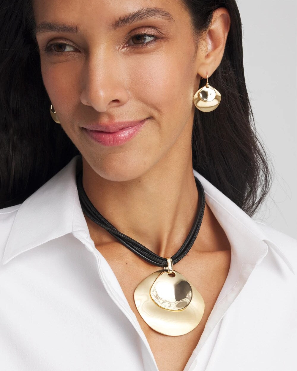 Chico's Women | Gold Pendant On Cord GOLD