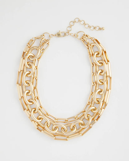 Chico's Women | Convertible Three-Strand Chain Necklace GOLD