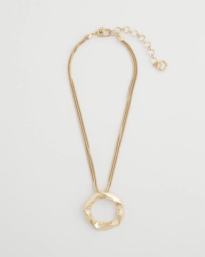 Chico's Women | Short Circle Pendant GOLD