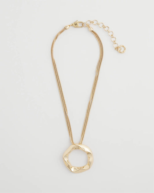 Chico's Women | Short Circle Pendant GOLD