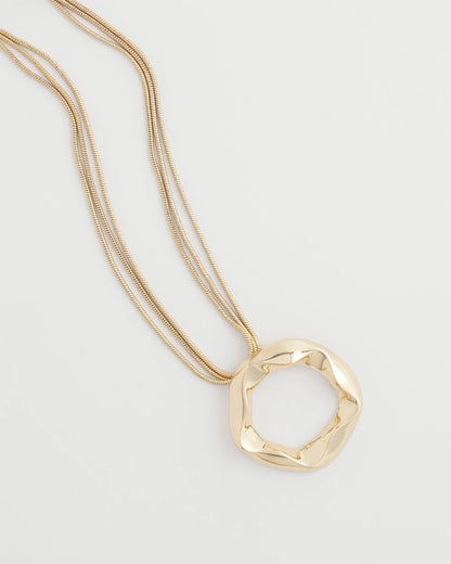 Chico's Women | Short Circle Pendant GOLD