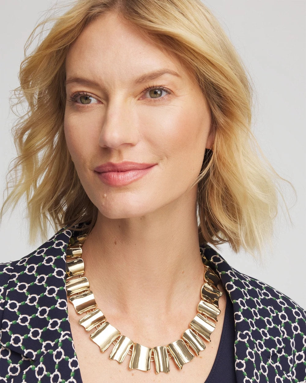 Chico's Women | Gold Wave Collar Necklace GOLD