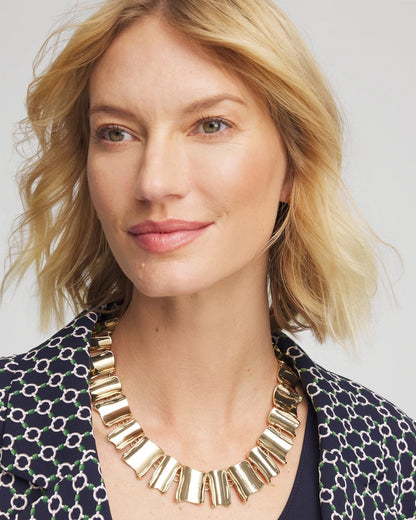 Chico's Women | Gold Wave Collar Necklace GOLD