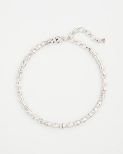 Chico's Women | Silvertone Bamboo Collar Necklace SILVER