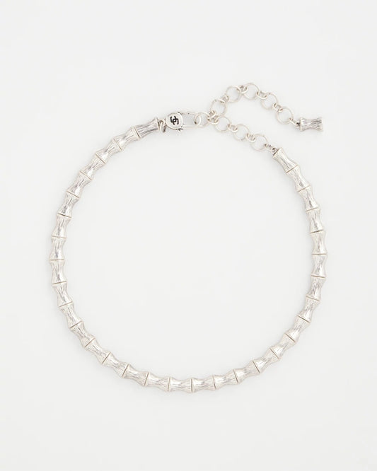 Chico's Women | Silvertone Bamboo Collar Necklace SILVER