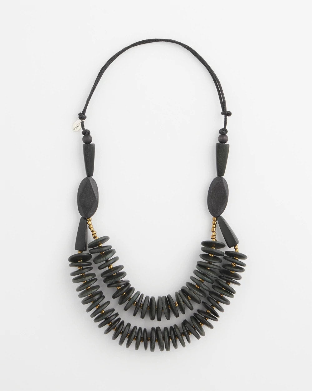 Chico's Women | SYLCA® x Chico's Black Disk Bead Statement Necklace BLACK