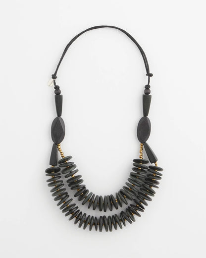 Chico's Women | SYLCA® x Chico's Black Disk Bead Statement Necklace BLACK