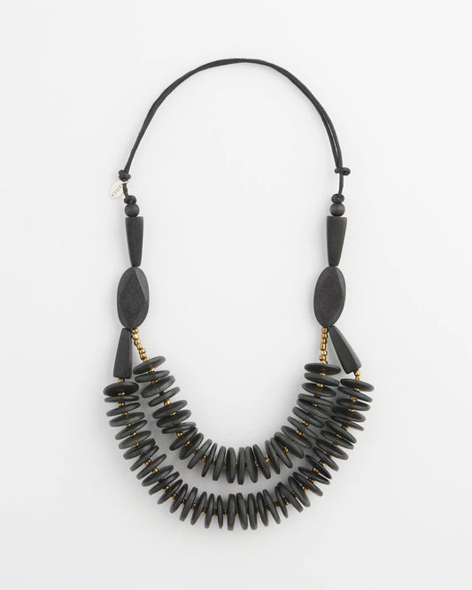 Chico's Women | SYLCA® x Chico's Black Disk Bead Statement Necklace BLACK