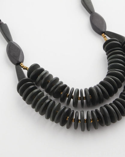 Chico's Women | SYLCA® x Chico's Black Disk Bead Statement Necklace BLACK