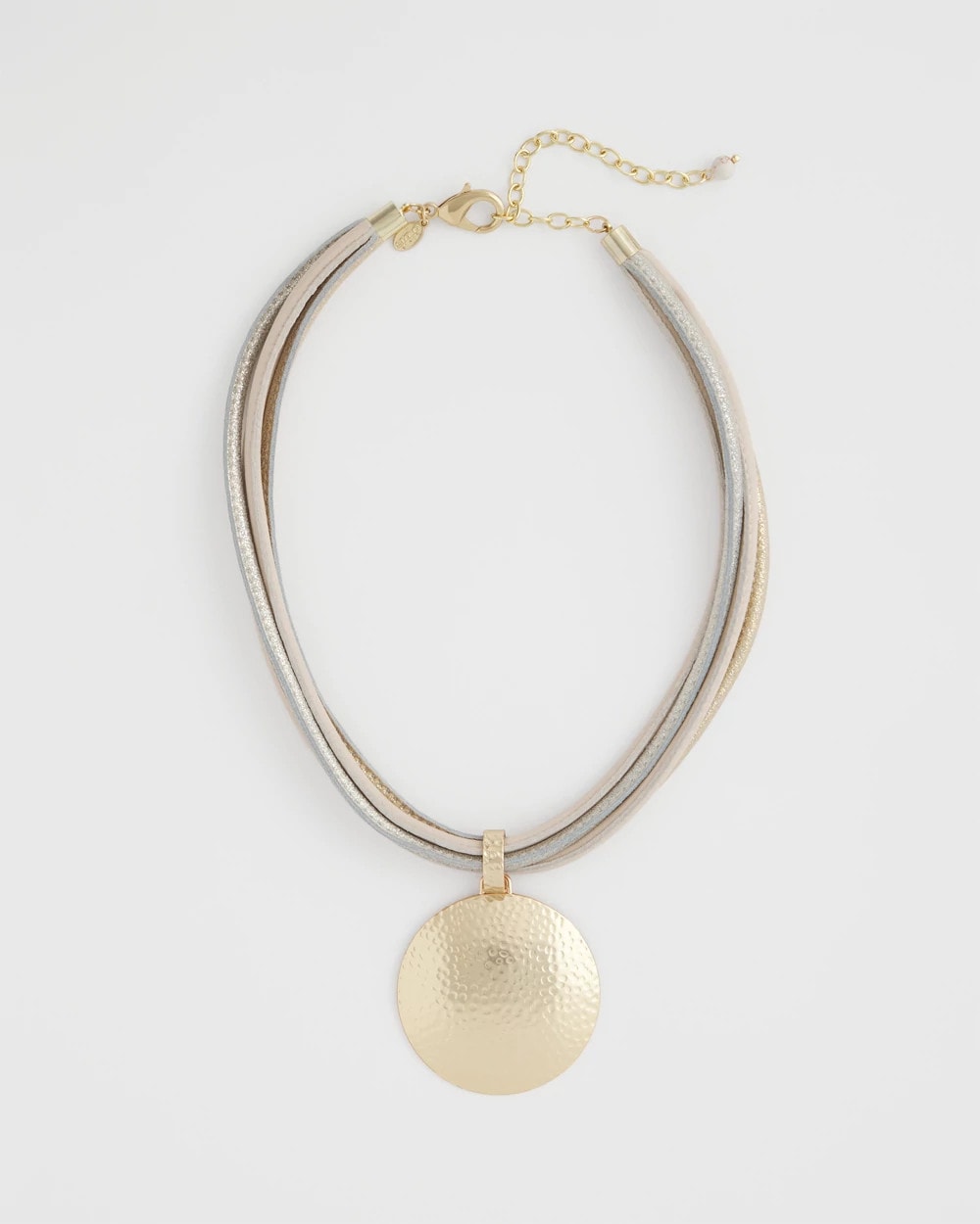 Chico's Women | Textured Golden Pendant Necklace MIXED METALS