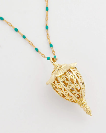 Chico's Women | Lantern Pendant Necklace TURQUOISE