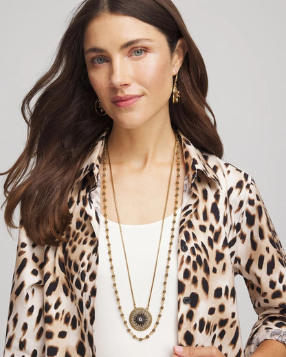 Chico's Women | Convertible Multi-Strand Pendant Necklace GOLD