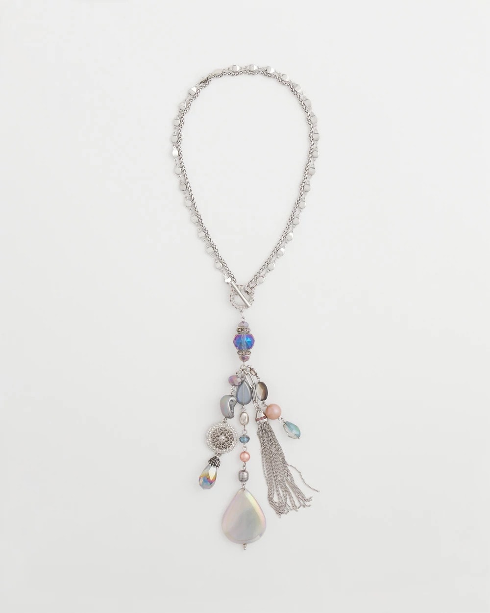 Chico's Women | Stone & Shell ​​Twice As Nice Pendant MULTI