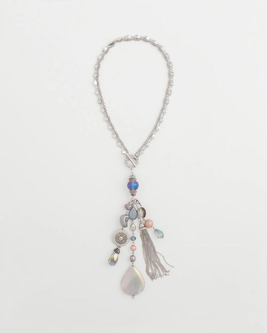 Chico's Women | Stone & Shell ​​Twice As Nice Pendant MULTI