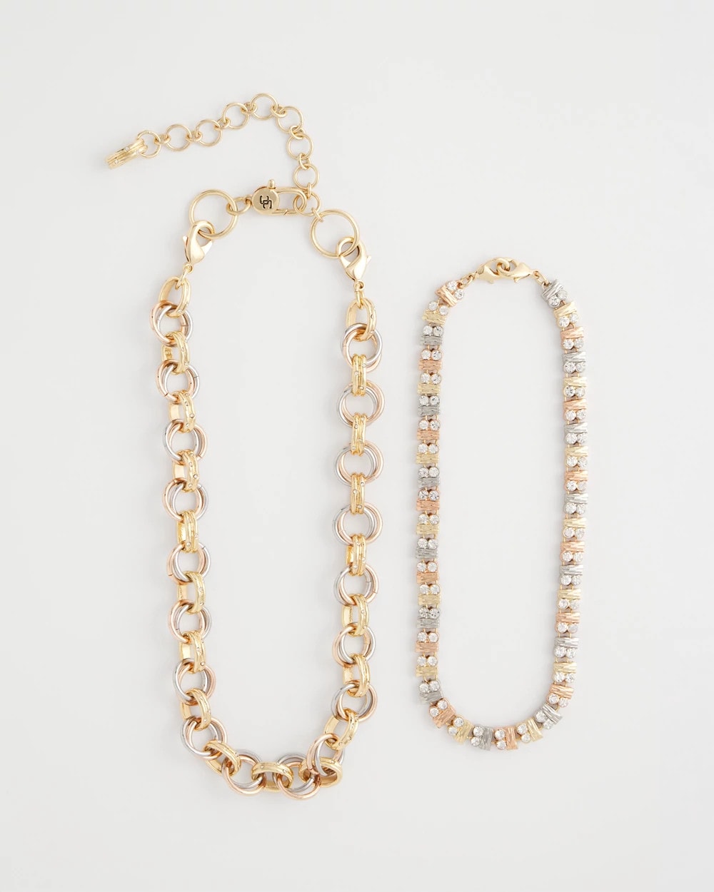 Chico's Women | Convertible Tri-Tone Short Necklace MIXED METALS