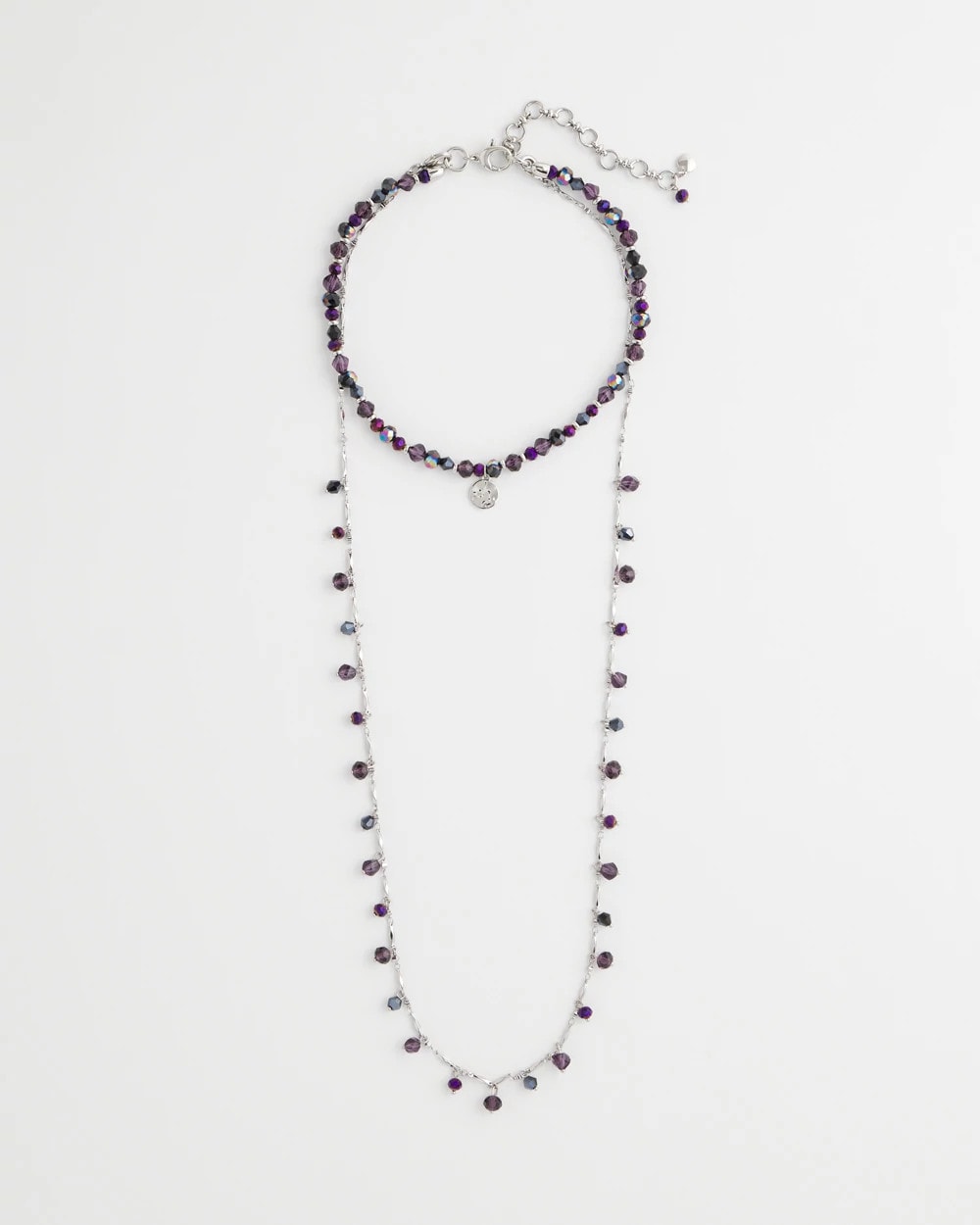 Chico's Women | Convertible Purple Long Short Necklace PURPLE