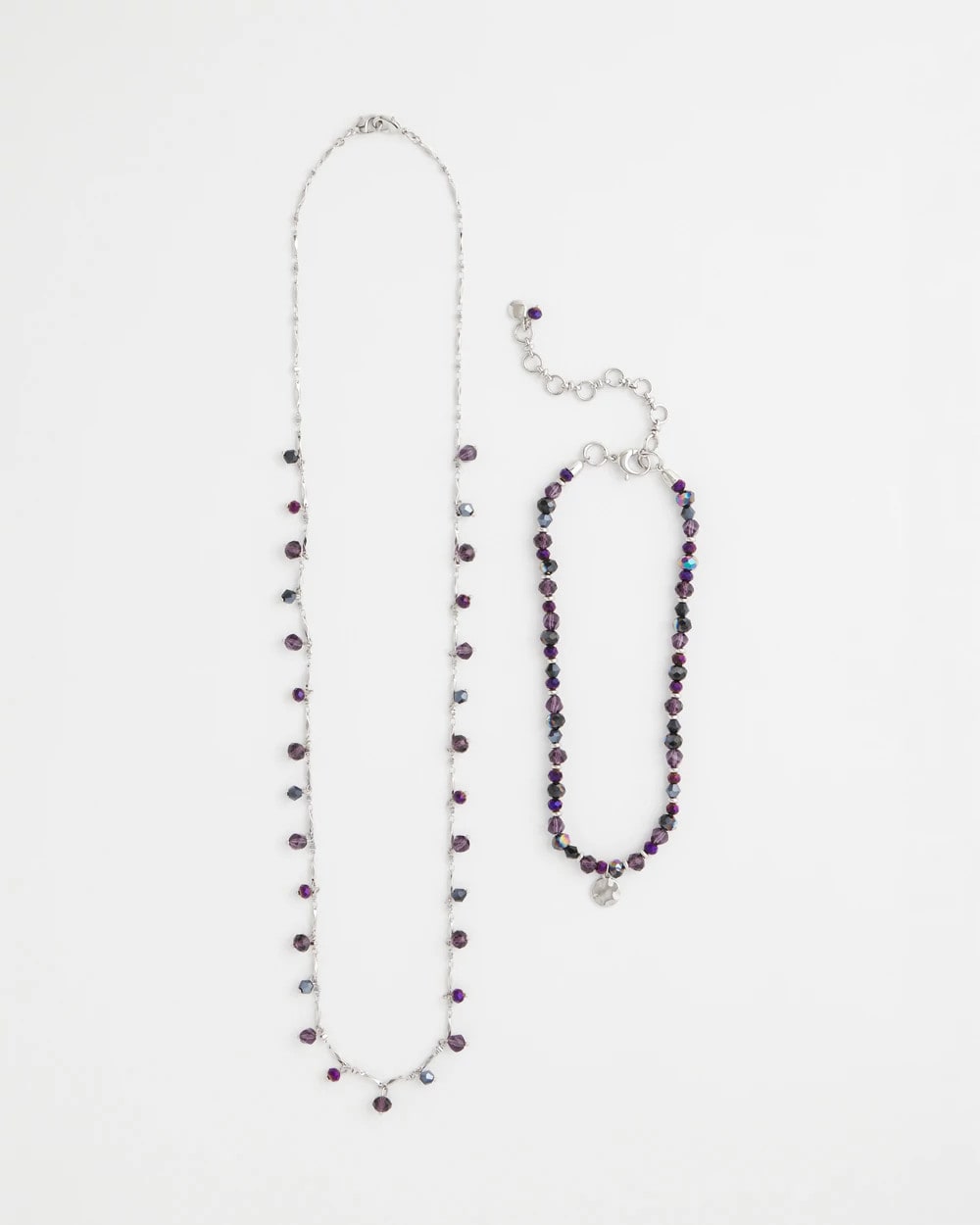 Chico's Women | Convertible Purple Long Short Necklace PURPLE