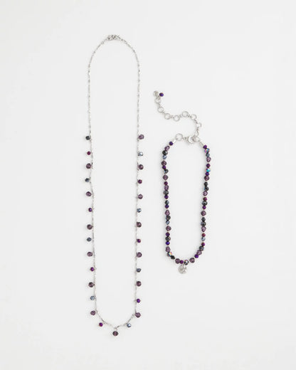 Chico's Women | Convertible Purple Long Short Necklace PURPLE