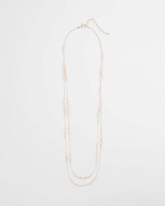 Chico's Women | Pink Double-Strand Necklace PINK