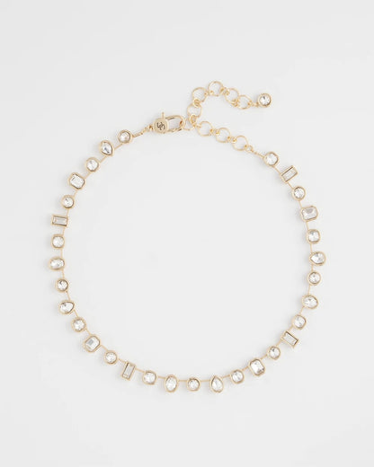 Chico's Women | Bezel Set Short Goldtone Necklace GOLD