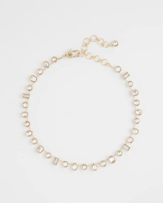 Chico's Women | Bezel Set Short Goldtone Necklace GOLD