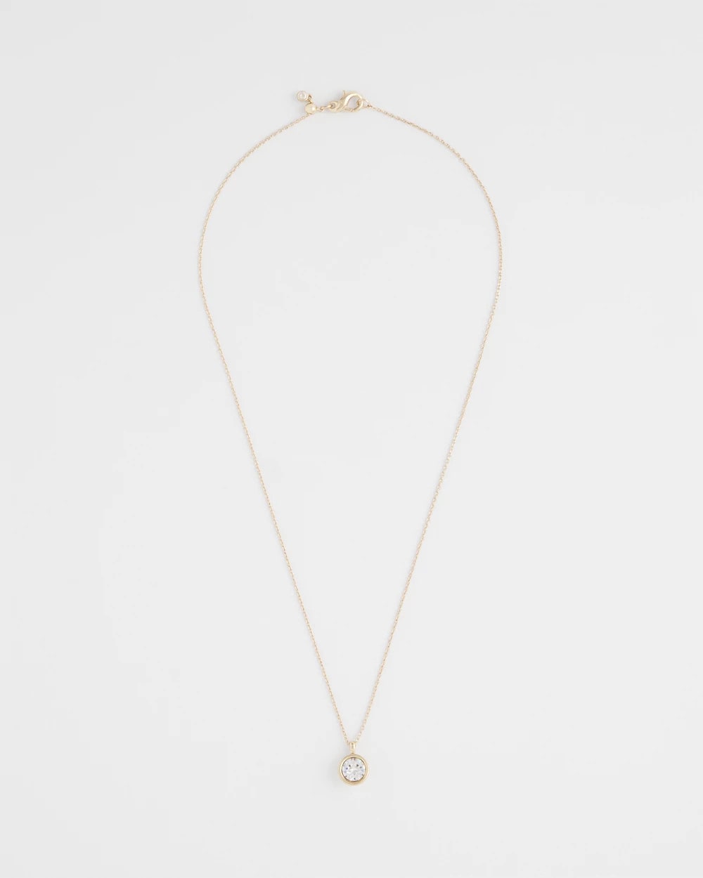 Chico's Women | Bezel Set Pendant Goldtone Necklace GOLD