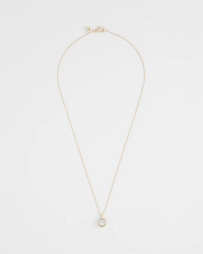 Chico's Women | Bezel Set Pendant Goldtone Necklace GOLD