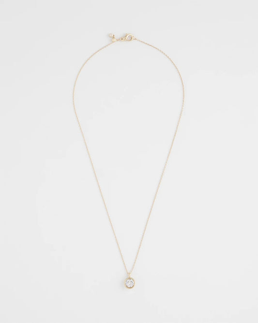 Chico's Women | Bezel Set Pendant Goldtone Necklace GOLD