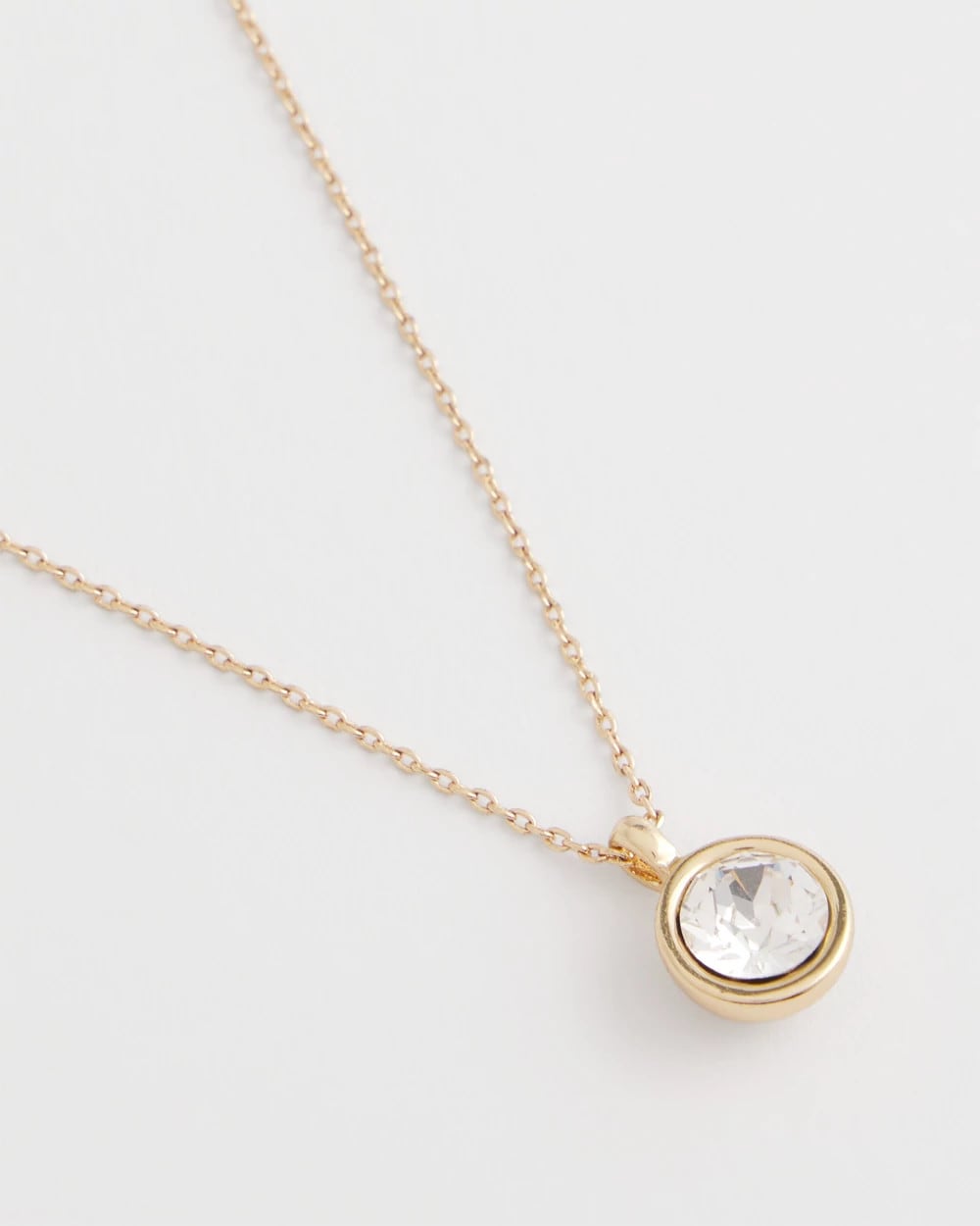 Chico's Women | Bezel Set Pendant Goldtone Necklace GOLD