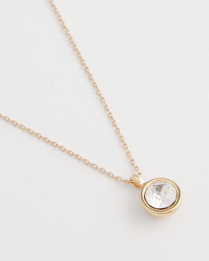 Chico's Women | Bezel Set Pendant Goldtone Necklace GOLD