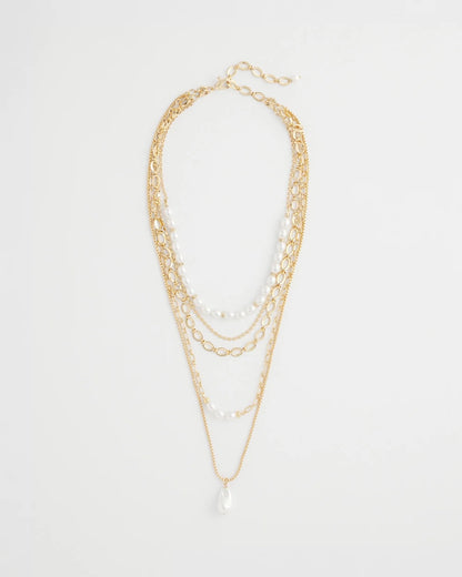 Chico's Women | Convertible Pearl Multistrand Necklace PEARL