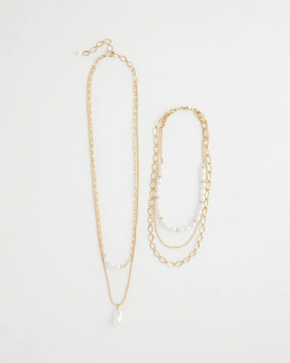 Chico's Women | Convertible Pearl Multistrand Necklace PEARL