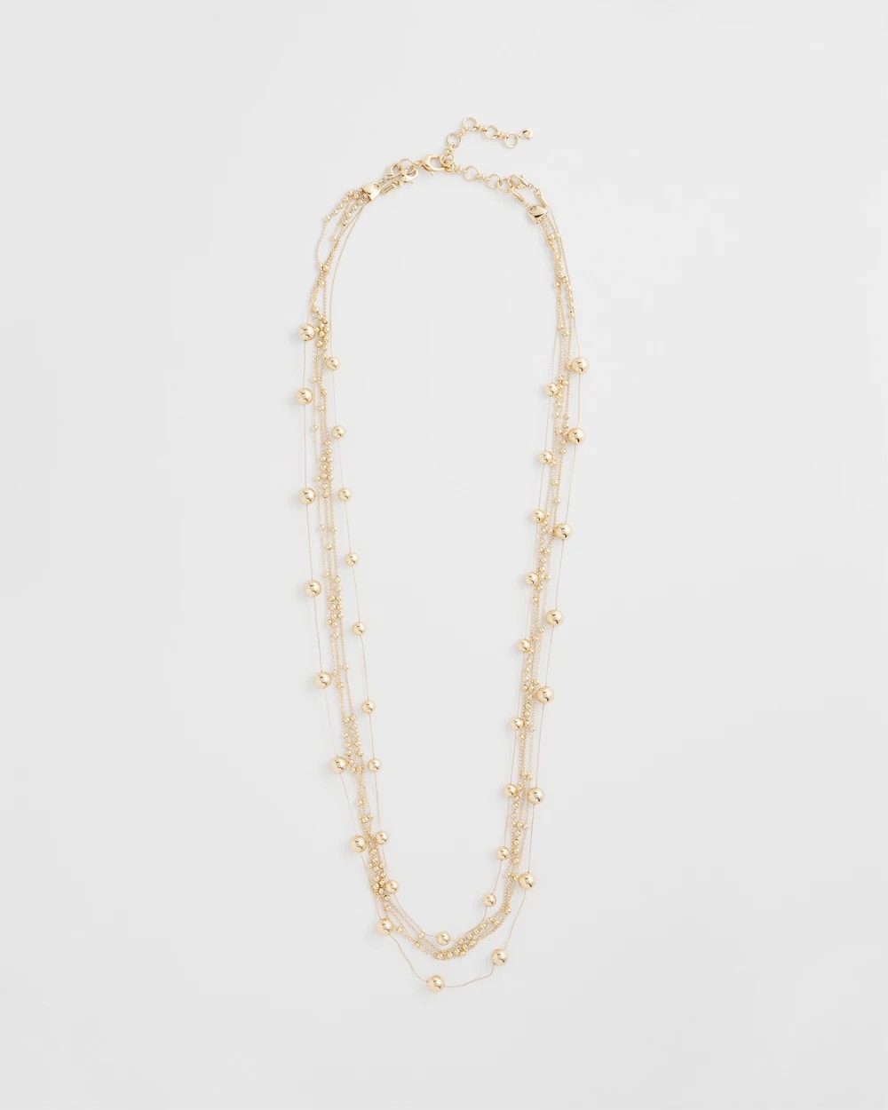 Chico's Women | Multistrand Beaded Goldtone Necklace GOLD