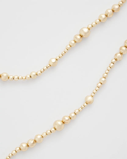 Chico's Women | Goldtone Long Beaded Necklace GOLD