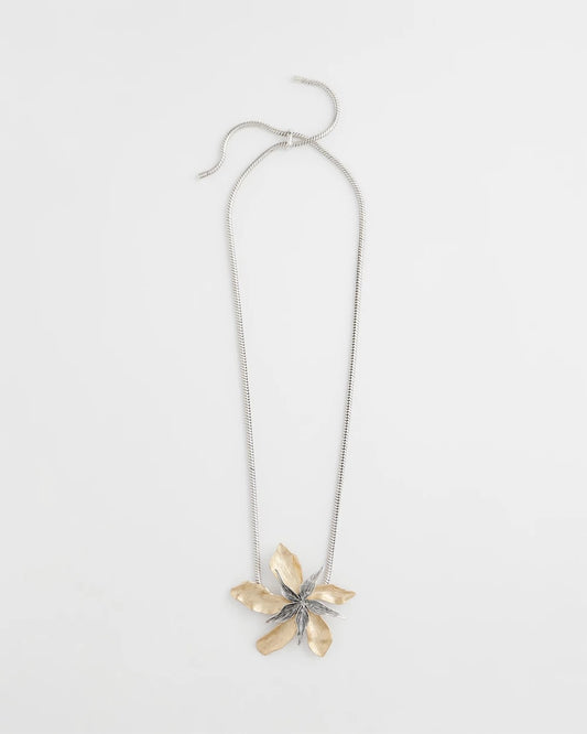 Chico's Women | Chico's Originals Mixed Metal Flower Pendant Necklace MIXED METALS