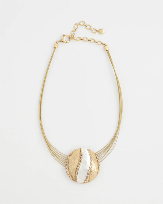 Chico's Women | Mixed-Metal Safari Pendant Necklace MIXED METALS
