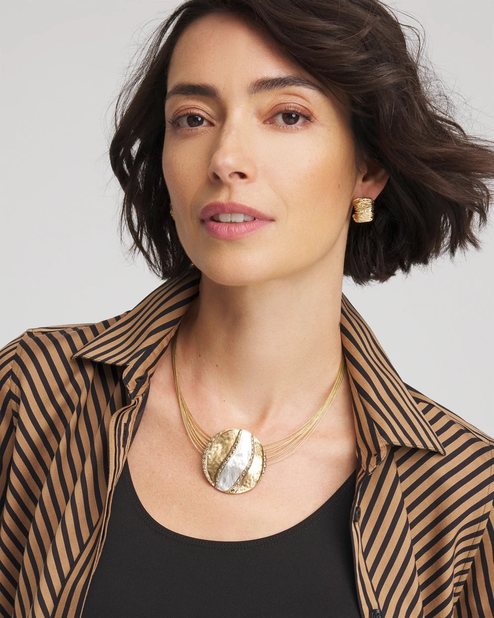 Chico's Women | Mixed-Metal Safari Pendant Necklace MIXED METALS