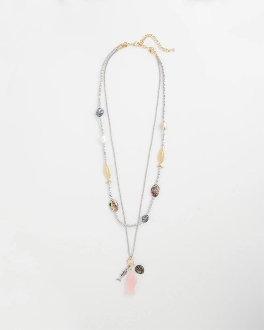 Chico's Women | Chico's Originals White Jade Ocean Necklace SILVER