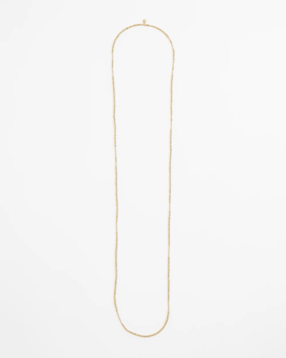 Chico's Women | Long Goldtone Seed Bead Necklace GOLD