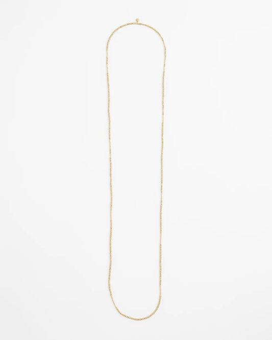 Chico's Women | Long Goldtone Seed Bead Necklace GOLD
