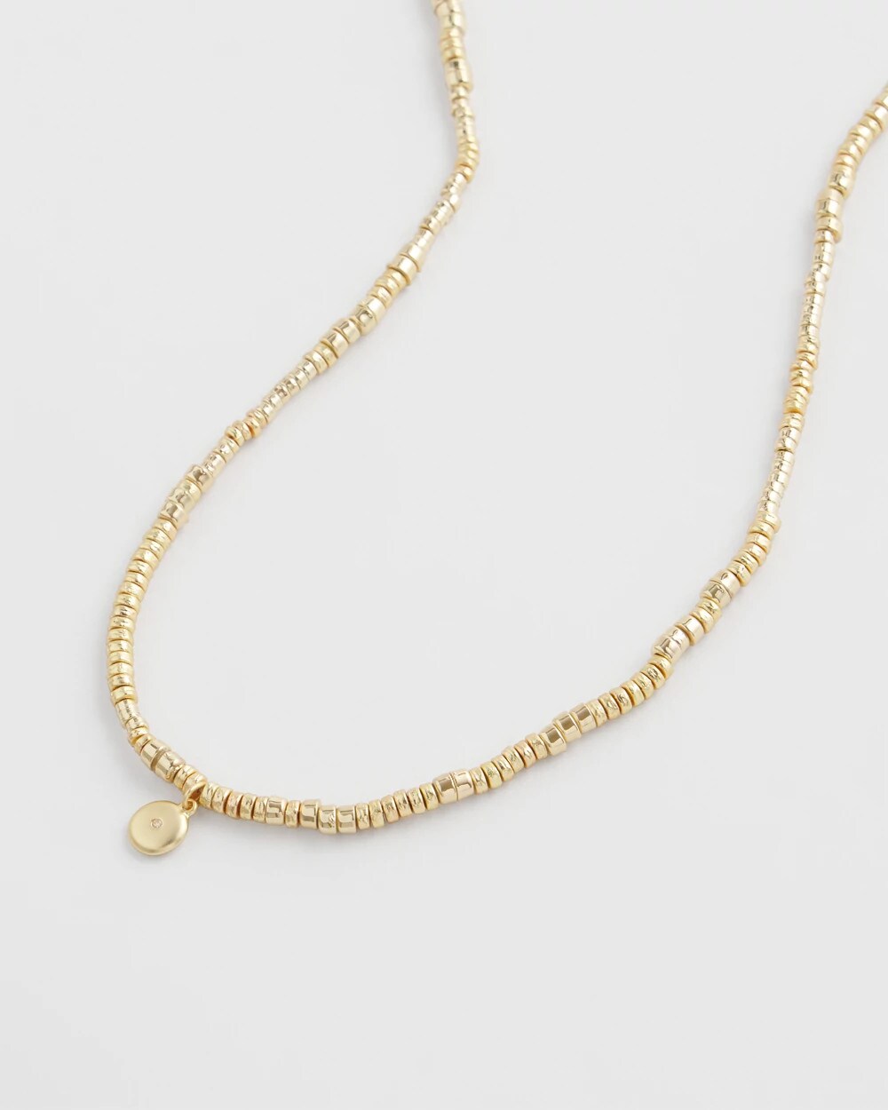 Chico's Women | Long Goldtone Seed Bead Necklace GOLD