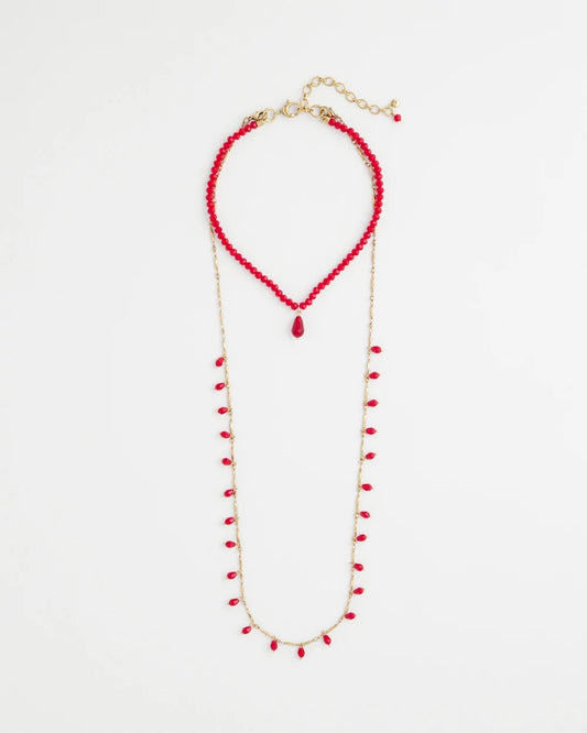 Chico's Women | Convertible Red Necklace RED
