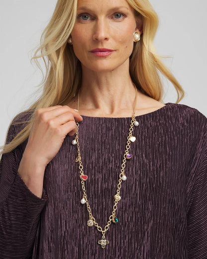 Chico's Women | Adjustable Charm Necklace MULTI