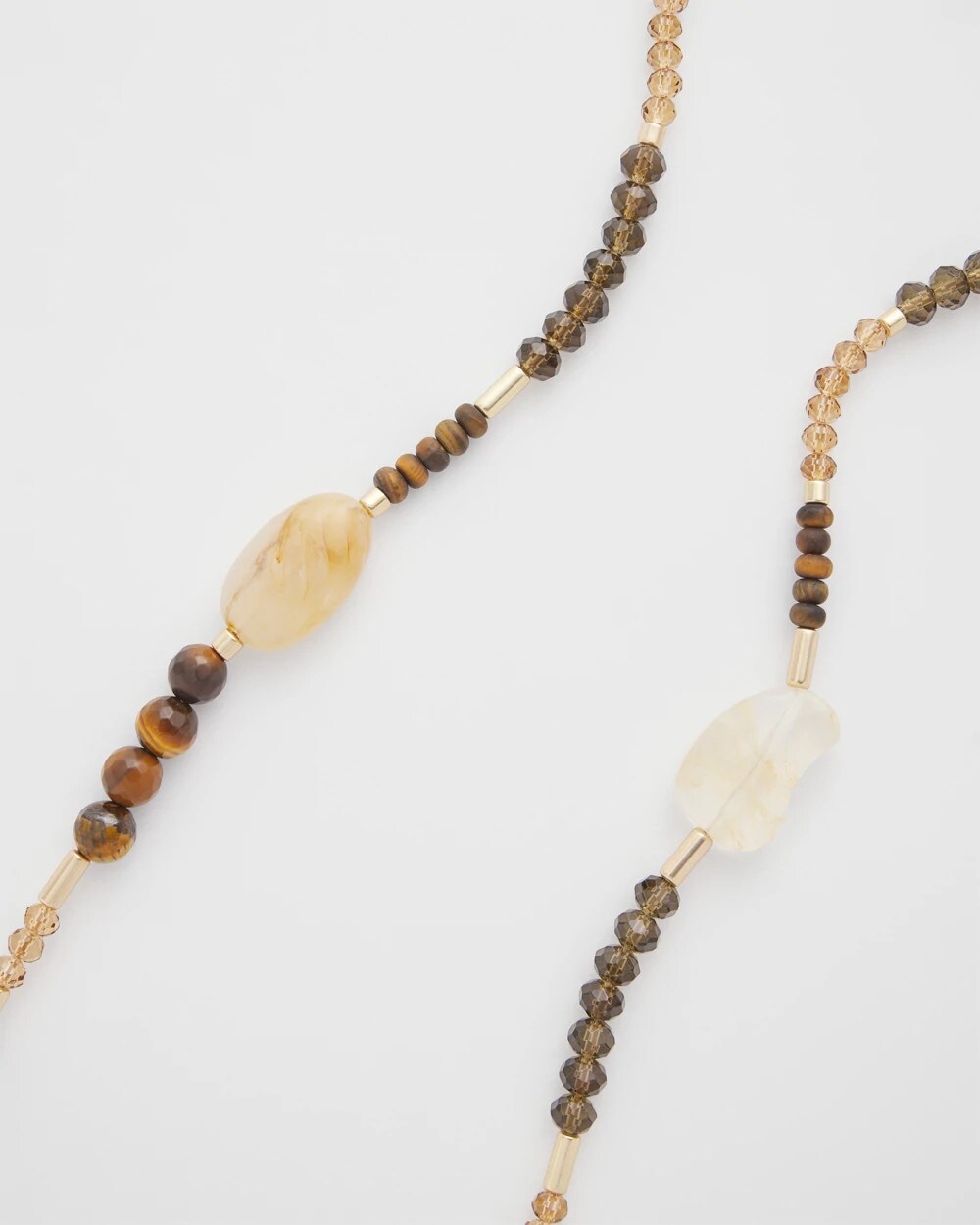 Chico's Women | Tiger's Eye Single-Strand Necklace NEUTRAL